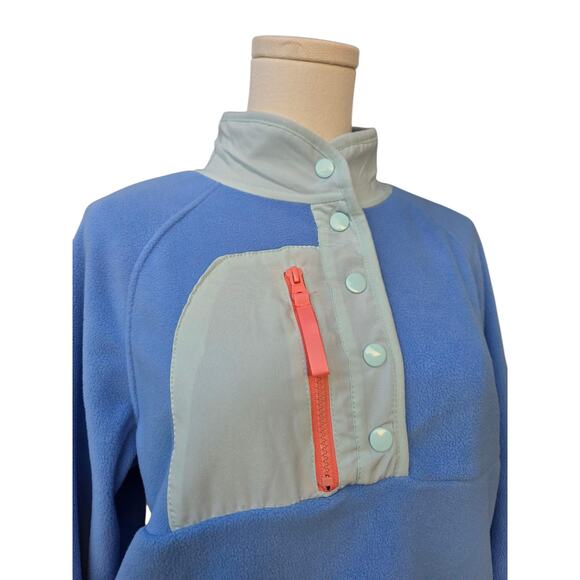 NWT HIPPIE ROSE Blue Fleece with Aqua and Coral Details - Picture 4 of 7